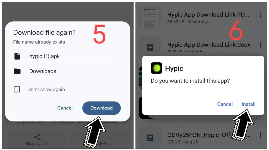 Hypic AI Art Photo Editor App - Download the Latest APK for Android 2026 21 Hypic App Download Process Step 3