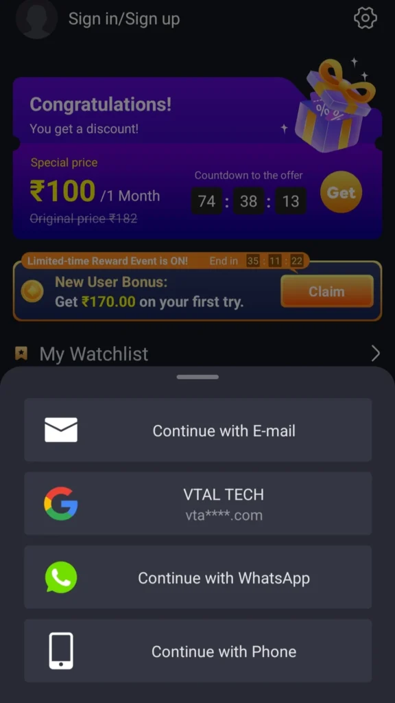 Castle App Register Login