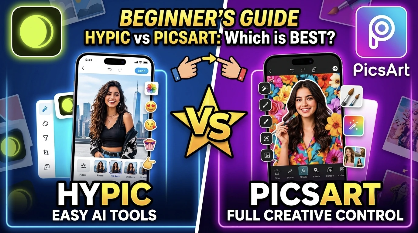 Hypic Vs PicsArt Comparison for Beginners