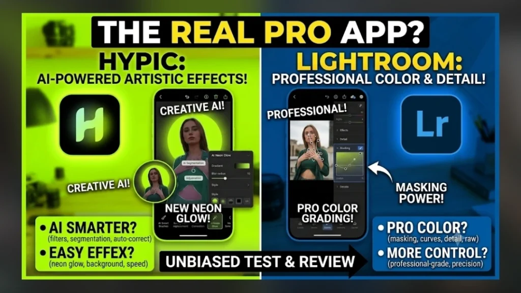 Hypic vs Lightroom Comparison