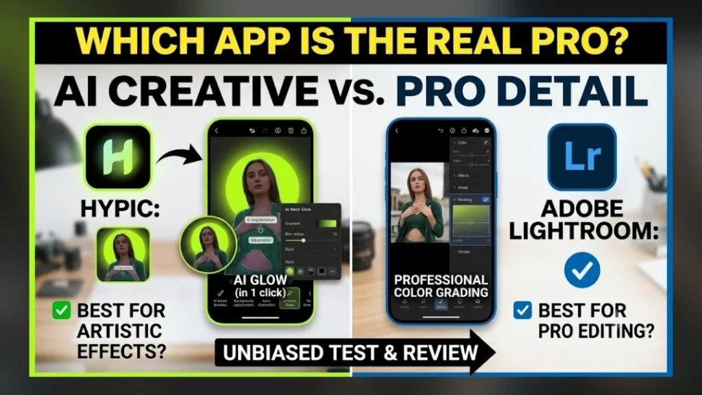 Hypic vs Lightroom Editing App Camparison