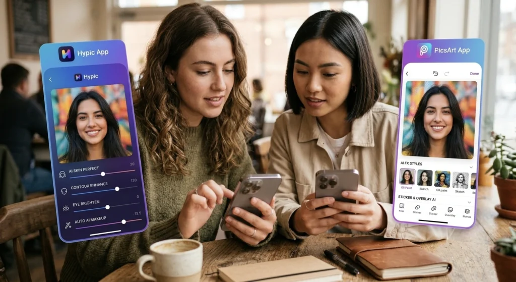 Two Users Test Hypic Vs PicArts App