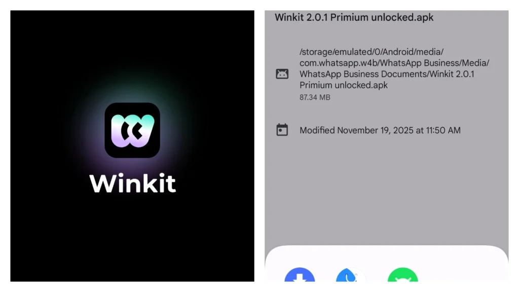 Winkit Pro Mod APK Download Latest Version 2026 (Free for Limited Time) 4 Winkit App Installation